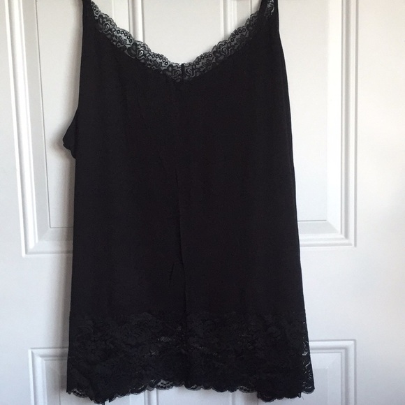 NWT LANE BRYANT SPANDEX PLUS SIZE 26-28 BLACK TOP - Picture 1 of 6